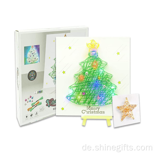 Weihnachtsbaum DIY String Art Craft Kit